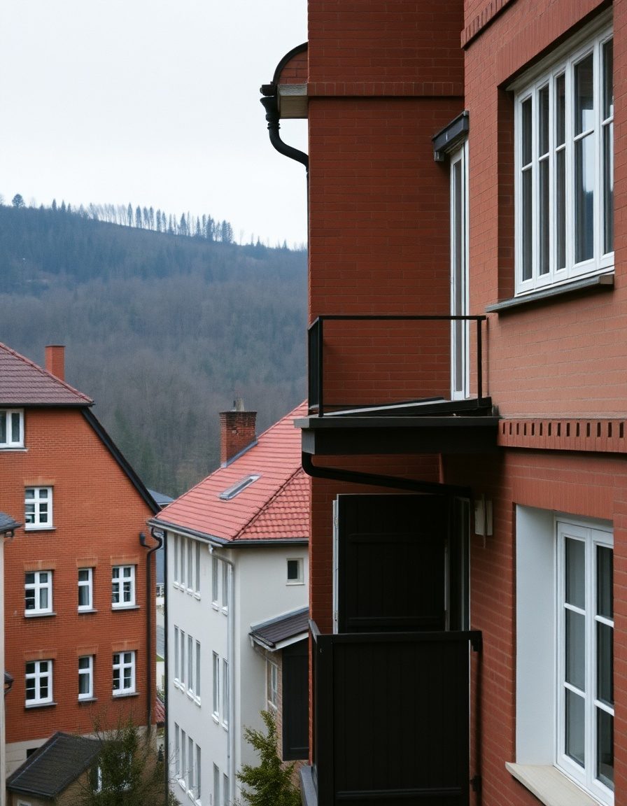 Sanierter Balkon an einem Wohnhaus in Osnabrueck