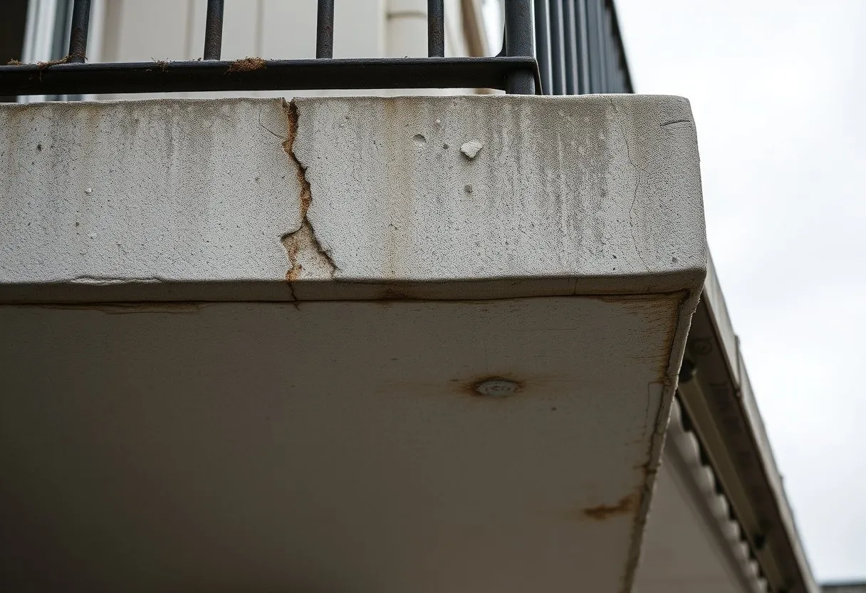 Rissreparatur am Balkon